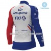 Tenue Maillot M/L + Collant à Bretelles 2018 FDJ Hiver Thermal Fleece N001